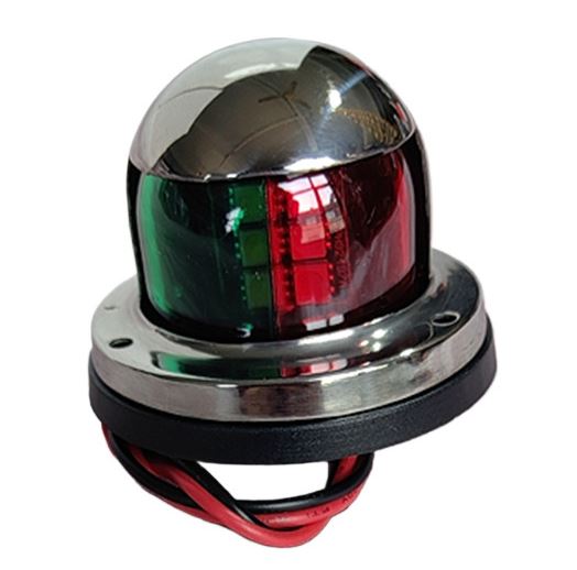 (image for) Marine Navigation Signal Lamp Marine Bi-Color Navigation Lights Red and Green Sidelights Sailing Signal Lights Bow Lights Stainless Steel for Boating Fishing Yacht, Pontoons, Chandlery Boat